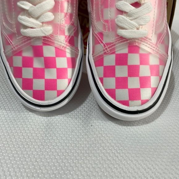 Vans women’s comfy Cush slip on with transparent old Skool hot pink size 6 - Picture 7 of 9